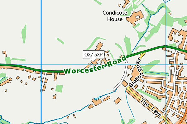 OX7 5XP map - OS VectorMap District (Ordnance Survey)