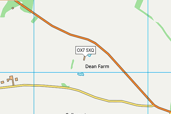 OX7 5XQ map - OS VectorMap District (Ordnance Survey)