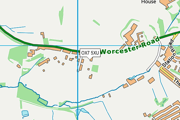 OX7 5XU map - OS VectorMap District (Ordnance Survey)