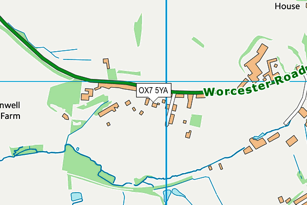 OX7 5YA map - OS VectorMap District (Ordnance Survey)