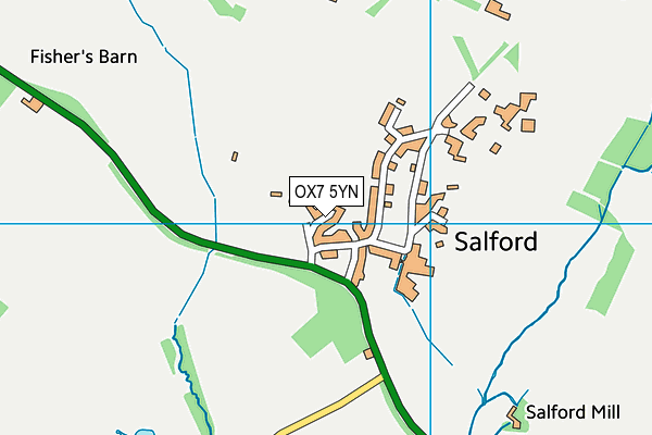 OX7 5YN map - OS VectorMap District (Ordnance Survey)