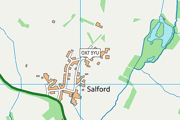 OX7 5YU map - OS VectorMap District (Ordnance Survey)