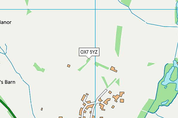 OX7 5YZ map - OS VectorMap District (Ordnance Survey)