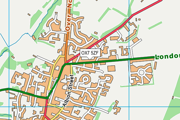 OX7 5ZF map - OS VectorMap District (Ordnance Survey)