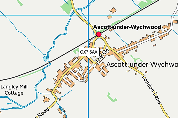 OX7 6AA map - OS VectorMap District (Ordnance Survey)