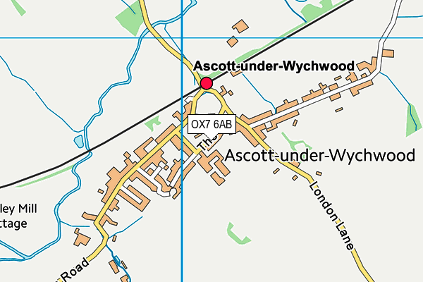 OX7 6AB map - OS VectorMap District (Ordnance Survey)