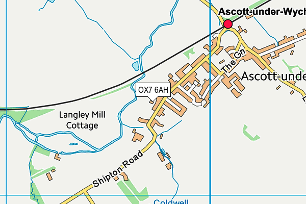 OX7 6AH map - OS VectorMap District (Ordnance Survey)