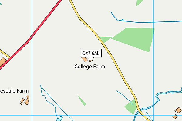 OX7 6AL map - OS VectorMap District (Ordnance Survey)