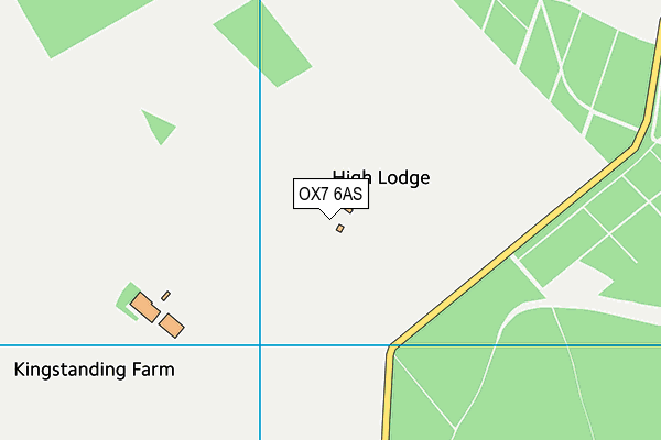 OX7 6AS map - OS VectorMap District (Ordnance Survey)