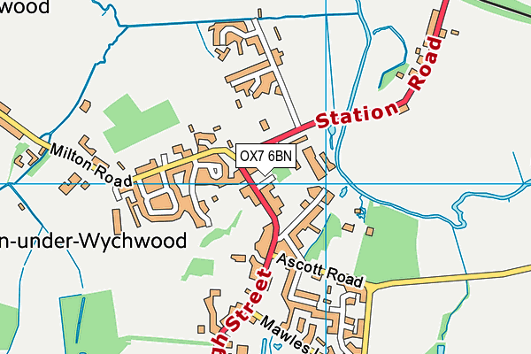 OX7 6BN map - OS VectorMap District (Ordnance Survey)