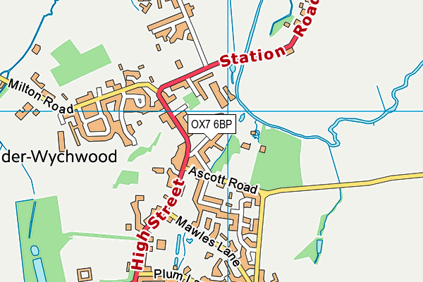 OX7 6BP map - OS VectorMap District (Ordnance Survey)