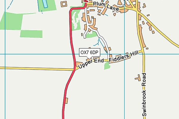 OX7 6DP map - OS VectorMap District (Ordnance Survey)