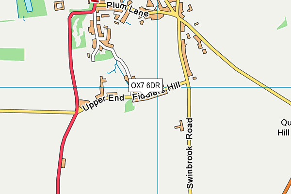 OX7 6DR map - OS VectorMap District (Ordnance Survey)