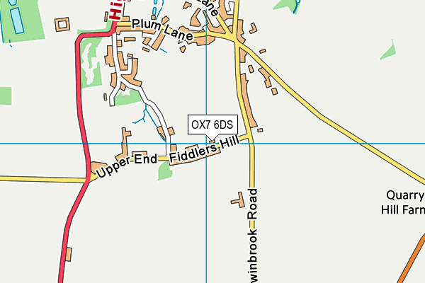 OX7 6DS map - OS VectorMap District (Ordnance Survey)