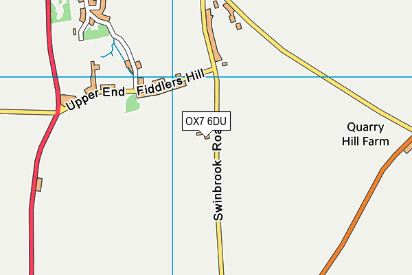 OX7 6DU map - OS VectorMap District (Ordnance Survey)