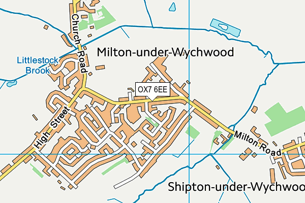 OX7 6EE map - OS VectorMap District (Ordnance Survey)