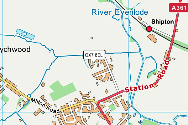 OX7 6EL map - OS VectorMap District (Ordnance Survey)