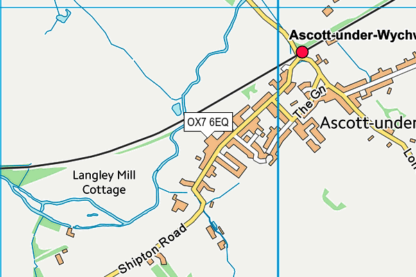 OX7 6EQ map - OS VectorMap District (Ordnance Survey)