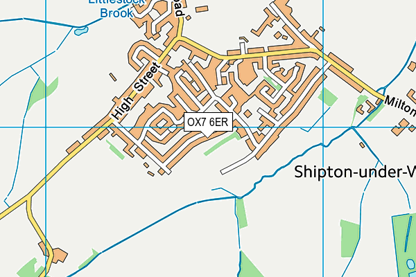 OX7 6ER map - OS VectorMap District (Ordnance Survey)