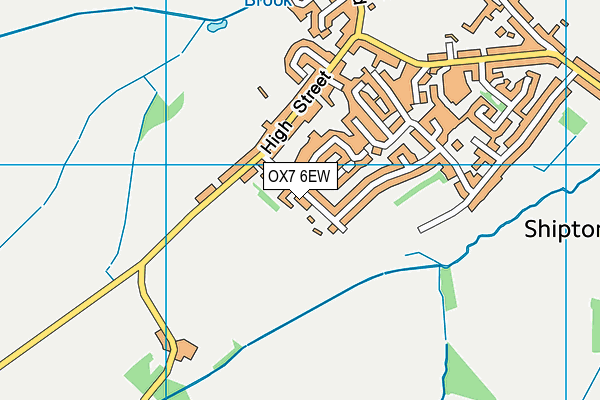 OX7 6EW map - OS VectorMap District (Ordnance Survey)