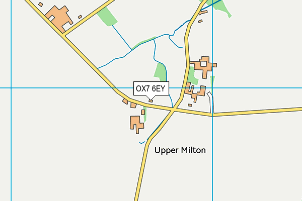 OX7 6EY map - OS VectorMap District (Ordnance Survey)