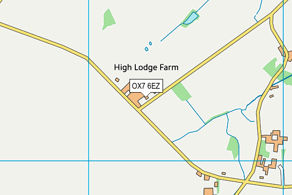 OX7 6EZ map - OS VectorMap District (Ordnance Survey)