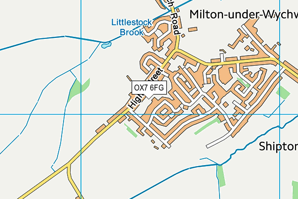 OX7 6FG map - OS VectorMap District (Ordnance Survey)