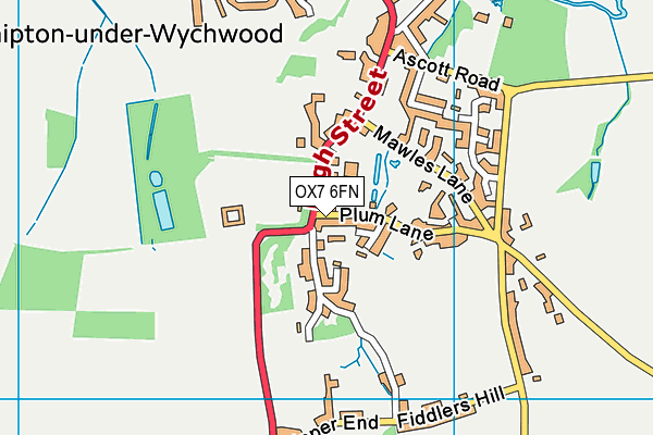 OX7 6FN map - OS VectorMap District (Ordnance Survey)