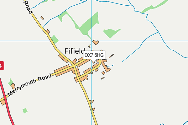 OX7 6HG map - OS VectorMap District (Ordnance Survey)