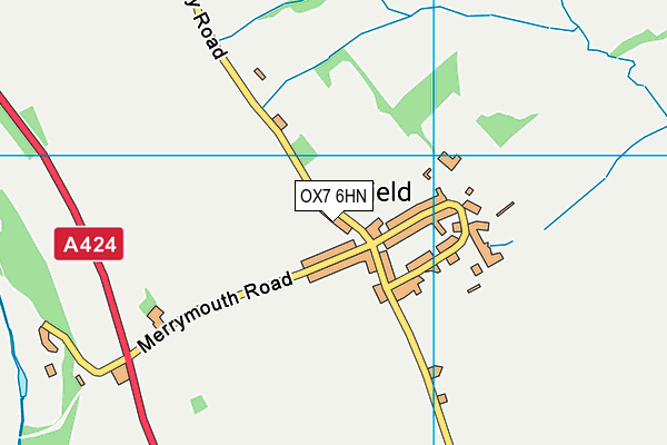 OX7 6HN map - OS VectorMap District (Ordnance Survey)