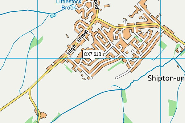 OX7 6JB map - OS VectorMap District (Ordnance Survey)