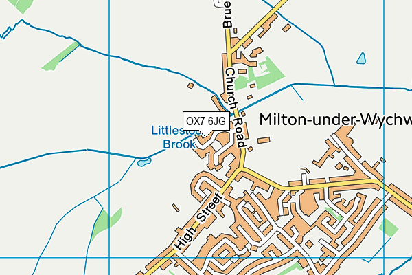 OX7 6JG map - OS VectorMap District (Ordnance Survey)