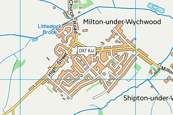 OX7 6JJ map - OS VectorMap District (Ordnance Survey)