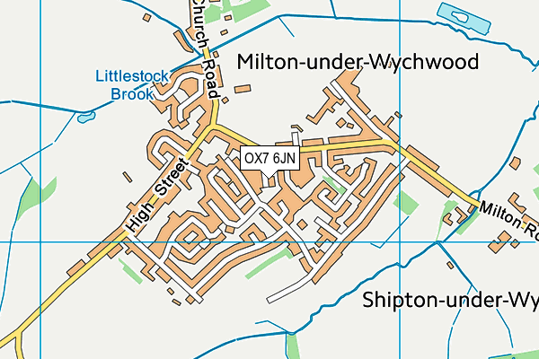 OX7 6JN map - OS VectorMap District (Ordnance Survey)