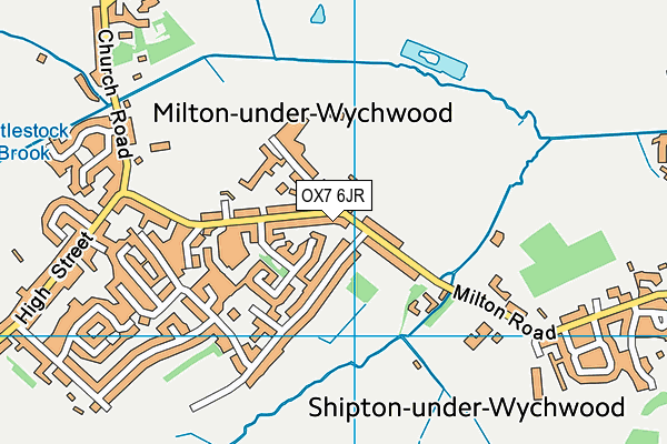 OX7 6JR map - OS VectorMap District (Ordnance Survey)