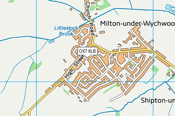 OX7 6LB map - OS VectorMap District (Ordnance Survey)