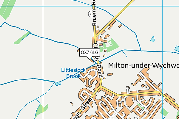 OX7 6LG map - OS VectorMap District (Ordnance Survey)