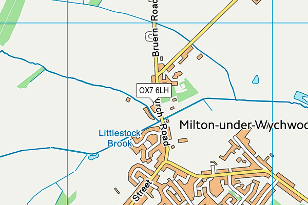 OX7 6LH map - OS VectorMap District (Ordnance Survey)