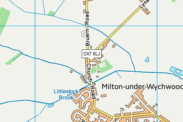 OX7 6LJ map - OS VectorMap District (Ordnance Survey)