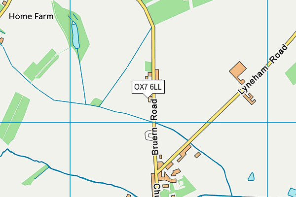 OX7 6LL map - OS VectorMap District (Ordnance Survey)