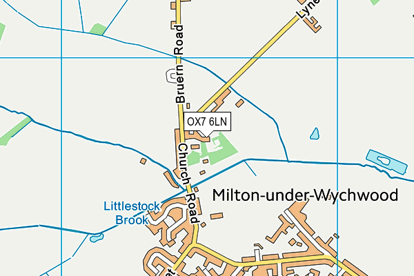 OX7 6LN map - OS VectorMap District (Ordnance Survey)