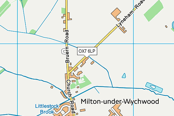 OX7 6LP map - OS VectorMap District (Ordnance Survey)
