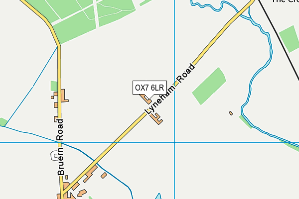 OX7 6LR map - OS VectorMap District (Ordnance Survey)