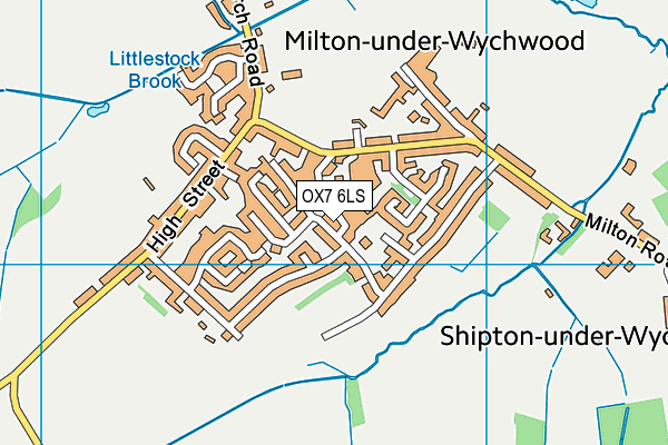 OX7 6LS map - OS VectorMap District (Ordnance Survey)