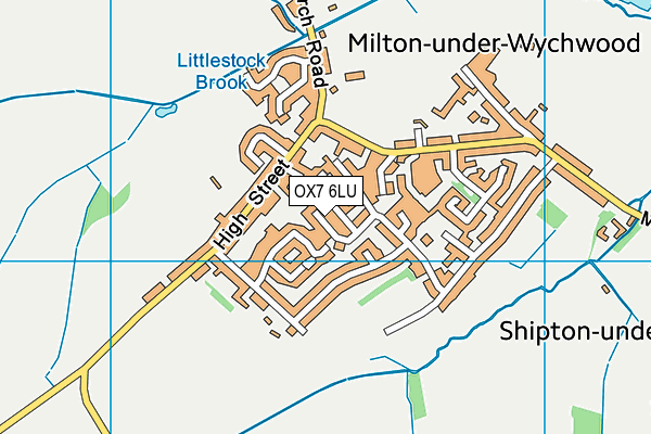 OX7 6LU map - OS VectorMap District (Ordnance Survey)