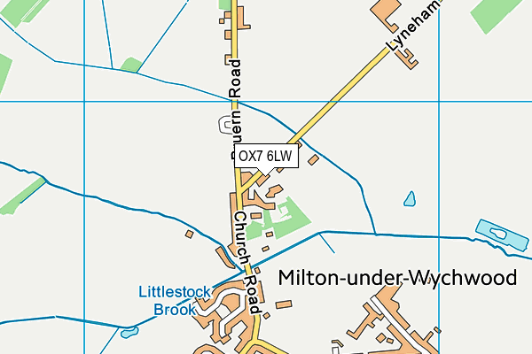 OX7 6LW map - OS VectorMap District (Ordnance Survey)