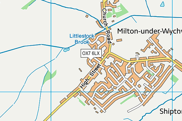 OX7 6LX map - OS VectorMap District (Ordnance Survey)