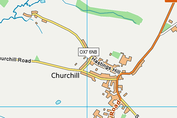 OX7 6NB map - OS VectorMap District (Ordnance Survey)