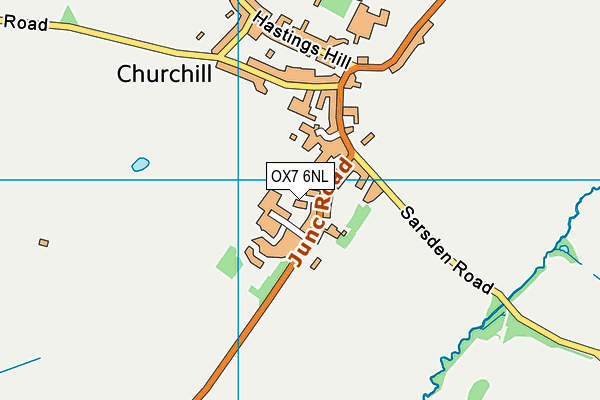 OX7 6NL map - OS VectorMap District (Ordnance Survey)