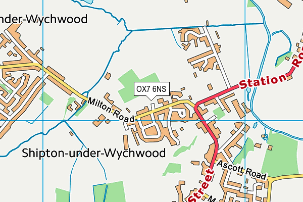 OX7 6NS map - OS VectorMap District (Ordnance Survey)